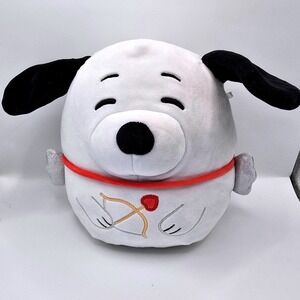 Squishmallows Peanuts Snoopy Cupid Dog Stuffed Plush 8" White Valentine's Day